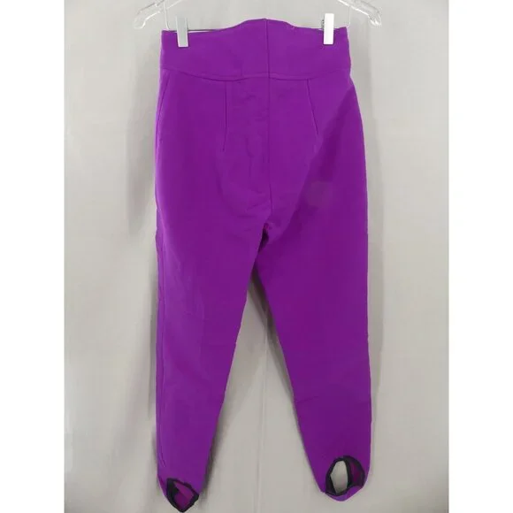 Obermeyer Womens 8 Pants VTG ITB Stretch Pant Wool Blend Ski Snow Purple